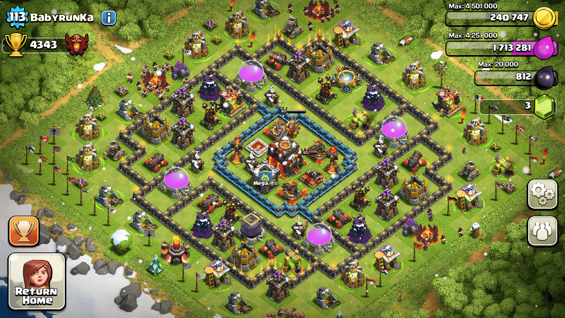 Clash of Clans base building